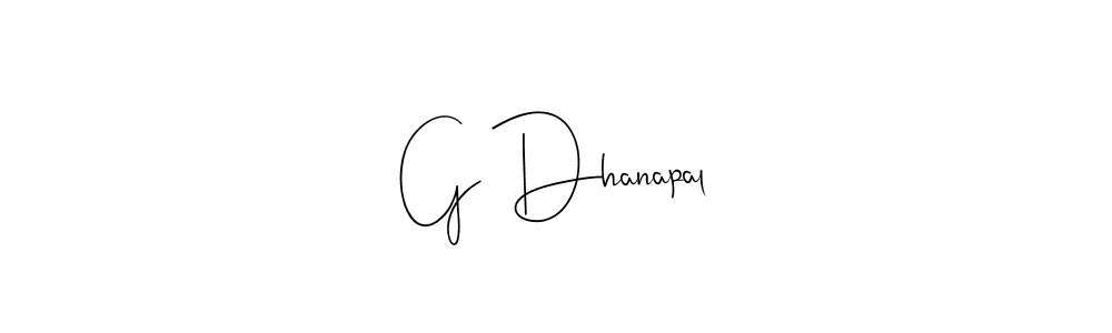You should practise on your own different ways (Andilay-7BmLP) to write your name (G Dhanapal) in signature. don't let someone else do it for you. G Dhanapal signature style 4 images and pictures png