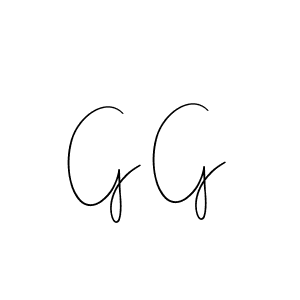 How to make G G name signature. Use Andilay-7BmLP style for creating short signs online. This is the latest handwritten sign. G G signature style 4 images and pictures png