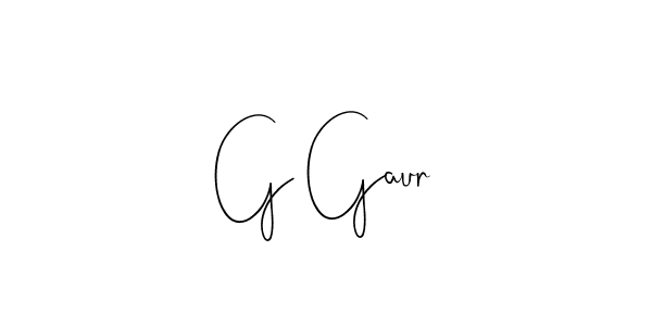 Also You can easily find your signature by using the search form. We will create G Gaur name handwritten signature images for you free of cost using Andilay-7BmLP sign style. G Gaur signature style 4 images and pictures png