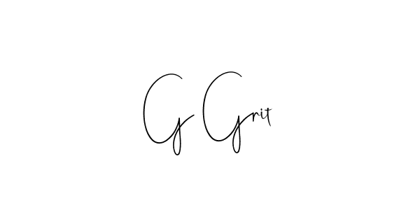 Make a beautiful signature design for name G Grit. With this signature (Andilay-7BmLP) style, you can create a handwritten signature for free. G Grit signature style 4 images and pictures png