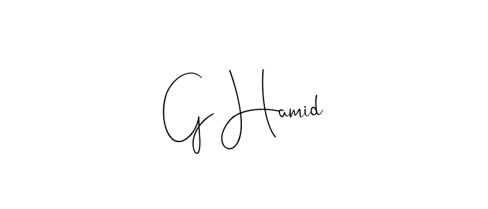 Andilay-7BmLP is a professional signature style that is perfect for those who want to add a touch of class to their signature. It is also a great choice for those who want to make their signature more unique. Get G Hamid name to fancy signature for free. G Hamid signature style 4 images and pictures png