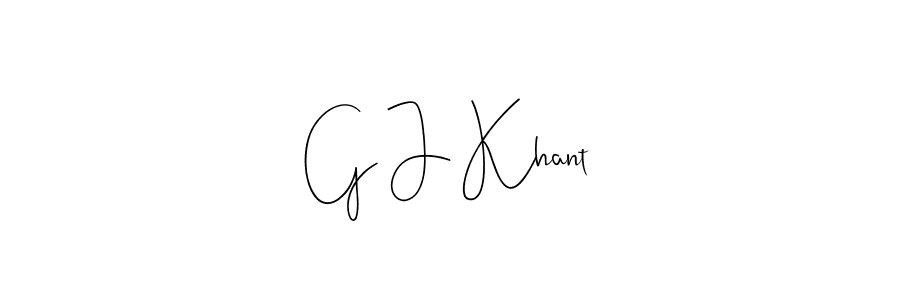 Best and Professional Signature Style for G J Khant. Andilay-7BmLP Best Signature Style Collection. G J Khant signature style 4 images and pictures png