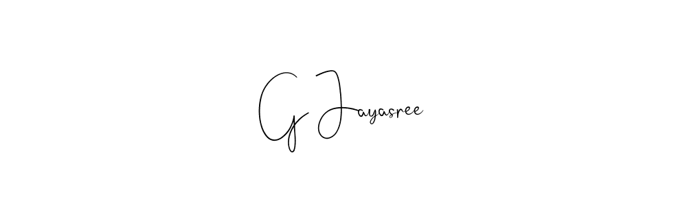 The best way (Andilay-7BmLP) to make a short signature is to pick only two or three words in your name. The name G Jayasree include a total of six letters. For converting this name. G Jayasree signature style 4 images and pictures png