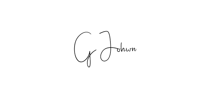Make a beautiful signature design for name G Johwn. Use this online signature maker to create a handwritten signature for free. G Johwn signature style 4 images and pictures png