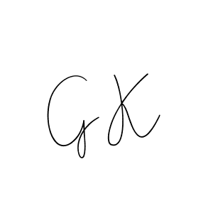 Design your own signature with our free online signature maker. With this signature software, you can create a handwritten (Andilay-7BmLP) signature for name G K. G K signature style 4 images and pictures png