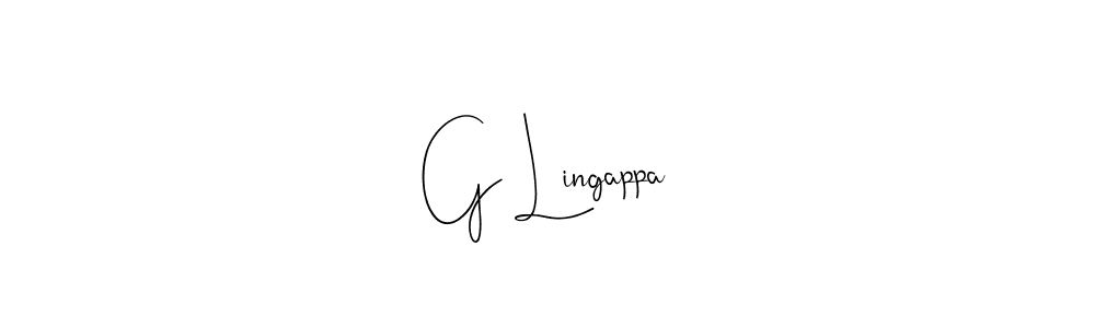 Create a beautiful signature design for name G Lingappa. With this signature (Andilay-7BmLP) fonts, you can make a handwritten signature for free. G Lingappa signature style 4 images and pictures png