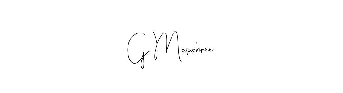 Also we have G Malashree name is the best signature style. Create professional handwritten signature collection using Andilay-7BmLP autograph style. G Malashree signature style 4 images and pictures png