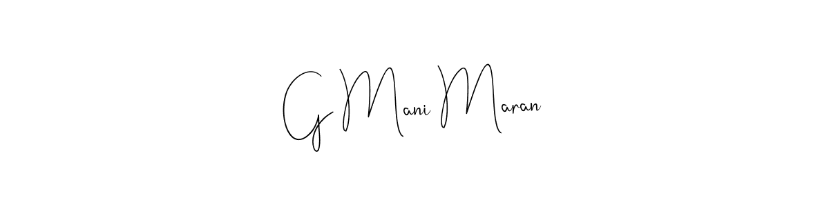 How to make G Mani Maran signature? Andilay-7BmLP is a professional autograph style. Create handwritten signature for G Mani Maran name. G Mani Maran signature style 4 images and pictures png