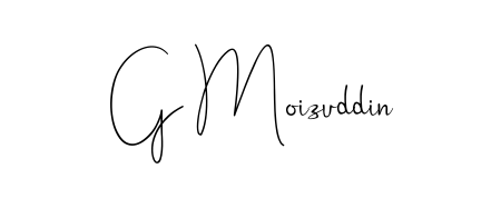 Use a signature maker to create a handwritten signature online. With this signature software, you can design (Andilay-7BmLP) your own signature for name G Moizuddin. G Moizuddin signature style 4 images and pictures png