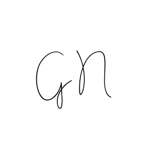 Design your own signature with our free online signature maker. With this signature software, you can create a handwritten (Andilay-7BmLP) signature for name G N. G N signature style 4 images and pictures png