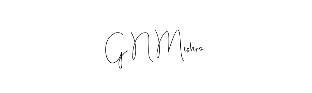 G N Mishra stylish signature style. Best Handwritten Sign (Andilay-7BmLP) for my name. Handwritten Signature Collection Ideas for my name G N Mishra. G N Mishra signature style 4 images and pictures png
