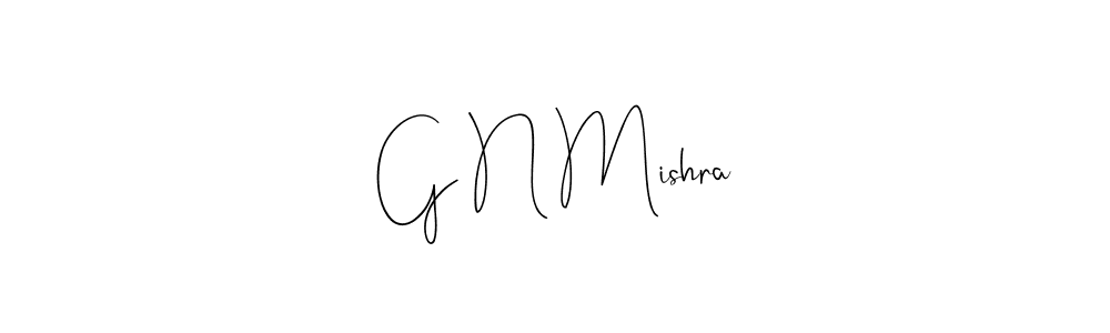 G N Mishra stylish signature style. Best Handwritten Sign (Andilay-7BmLP) for my name. Handwritten Signature Collection Ideas for my name G N Mishra. G N Mishra signature style 4 images and pictures png