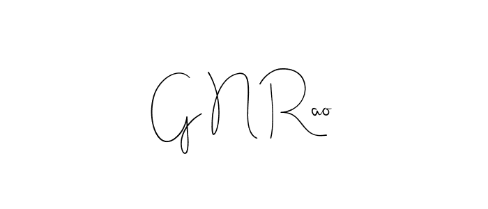 Create a beautiful signature design for name G N Rao. With this signature (Andilay-7BmLP) fonts, you can make a handwritten signature for free. G N Rao signature style 4 images and pictures png