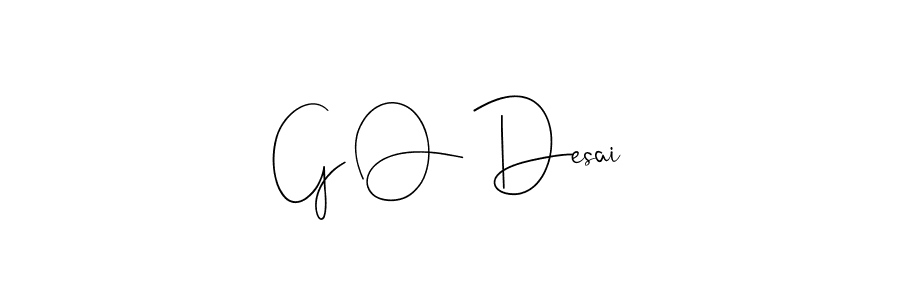 Design your own signature with our free online signature maker. With this signature software, you can create a handwritten (Andilay-7BmLP) signature for name G O Desai. G O Desai signature style 4 images and pictures png