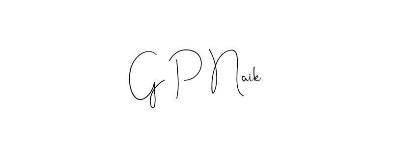 You should practise on your own different ways (Andilay-7BmLP) to write your name (G P Naik) in signature. don't let someone else do it for you. G P Naik signature style 4 images and pictures png