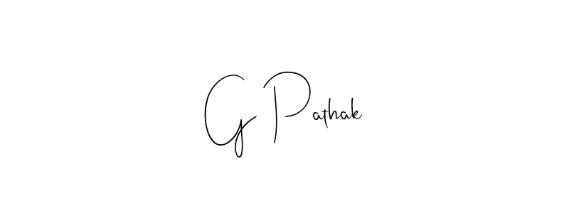 Make a beautiful signature design for name G Pathak. Use this online signature maker to create a handwritten signature for free. G Pathak signature style 4 images and pictures png