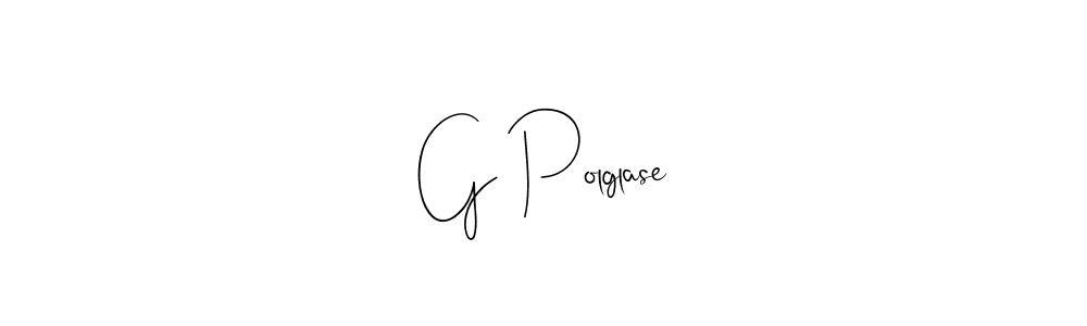 G Polglase stylish signature style. Best Handwritten Sign (Andilay-7BmLP) for my name. Handwritten Signature Collection Ideas for my name G Polglase. G Polglase signature style 4 images and pictures png