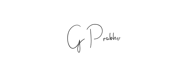 Use a signature maker to create a handwritten signature online. With this signature software, you can design (Andilay-7BmLP) your own signature for name G Prabhu. G Prabhu signature style 4 images and pictures png