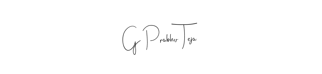 Make a beautiful signature design for name G Prabhu Teja. Use this online signature maker to create a handwritten signature for free. G Prabhu Teja signature style 4 images and pictures png