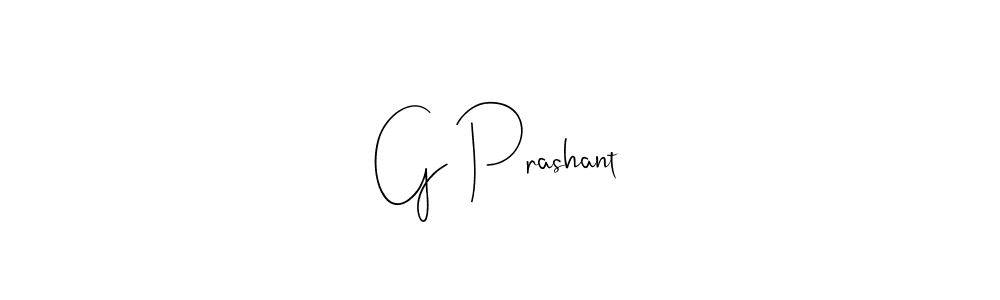 if you are searching for the best signature style for your name G Prashant. so please give up your signature search. here we have designed multiple signature styles  using Andilay-7BmLP. G Prashant signature style 4 images and pictures png