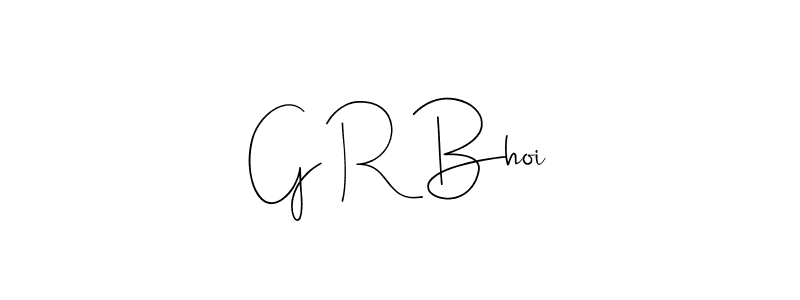 Design your own signature with our free online signature maker. With this signature software, you can create a handwritten (Andilay-7BmLP) signature for name G R Bhoi. G R Bhoi signature style 4 images and pictures png