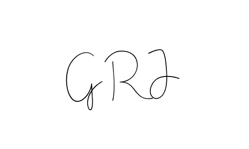 Design your own signature with our free online signature maker. With this signature software, you can create a handwritten (Andilay-7BmLP) signature for name G R J. G R J signature style 4 images and pictures png