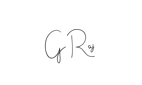 Design your own signature with our free online signature maker. With this signature software, you can create a handwritten (Andilay-7BmLP) signature for name G Raj. G Raj signature style 4 images and pictures png