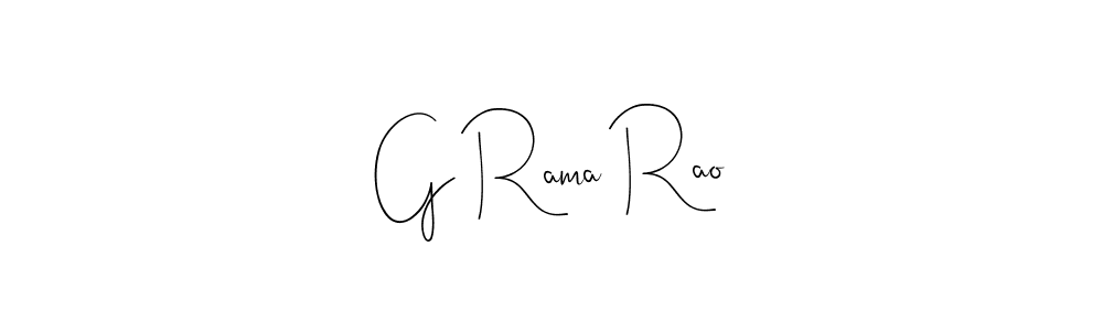 The best way (Andilay-7BmLP) to make a short signature is to pick only two or three words in your name. The name G Rama Rao include a total of six letters. For converting this name. G Rama Rao signature style 4 images and pictures png