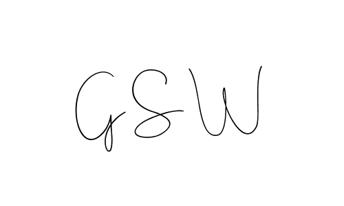 The best way (Andilay-7BmLP) to make a short signature is to pick only two or three words in your name. The name G S W include a total of six letters. For converting this name. G S W signature style 4 images and pictures png