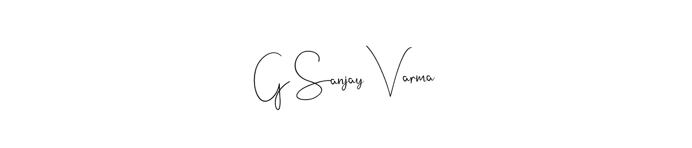 How to make G Sanjay Varma signature? Andilay-7BmLP is a professional autograph style. Create handwritten signature for G Sanjay Varma name. G Sanjay Varma signature style 4 images and pictures png