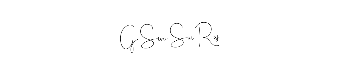 if you are searching for the best signature style for your name G Siva Sai Raj. so please give up your signature search. here we have designed multiple signature styles  using Andilay-7BmLP. G Siva Sai Raj signature style 4 images and pictures png