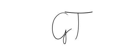 Transform the name G T into a signature masterpiece using Andilay-7BmLP font. Ideal for photographers, artists, and creators looking for watermarks. G T signature style 4 images and pictures png