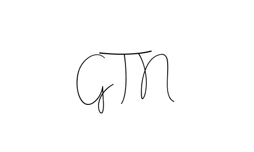 Make a beautiful signature design for name G T N. With this signature (Andilay-7BmLP) style, you can create a handwritten signature for free. G T N signature style 4 images and pictures png