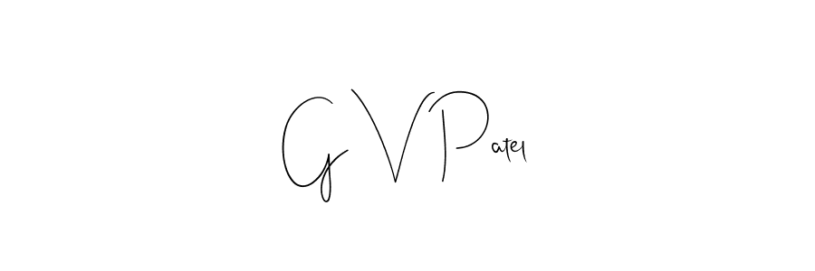 Make a beautiful signature design for name G V Patel. Use this online signature maker to create a handwritten signature for free. G V Patel signature style 4 images and pictures png