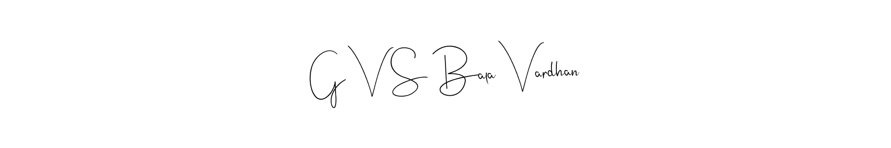 Similarly Andilay-7BmLP is the best handwritten signature design. Signature creator online .You can use it as an online autograph creator for name G V S Bala Vardhan. G V S Bala Vardhan signature style 4 images and pictures png