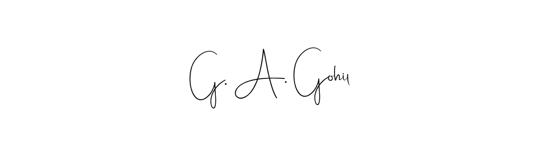 How to make G. A. Gohil signature? Andilay-7BmLP is a professional autograph style. Create handwritten signature for G. A. Gohil name. G. A. Gohil signature style 4 images and pictures png