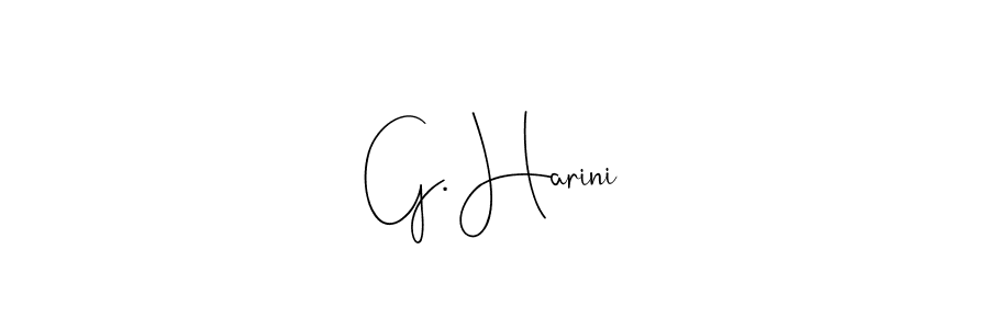 Make a beautiful signature design for name G. Harini. With this signature (Andilay-7BmLP) style, you can create a handwritten signature for free. G. Harini signature style 4 images and pictures png