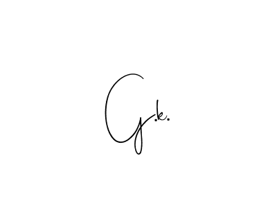 How to make G.k. signature? Andilay-7BmLP is a professional autograph style. Create handwritten signature for G.k. name. G.k. signature style 4 images and pictures png
