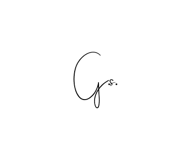 Create a beautiful signature design for name G.s.. With this signature (Andilay-7BmLP) fonts, you can make a handwritten signature for free. G.s. signature style 4 images and pictures png