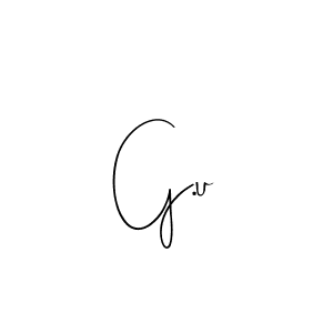 Design your own signature with our free online signature maker. With this signature software, you can create a handwritten (Andilay-7BmLP) signature for name G.u. G.u signature style 4 images and pictures png