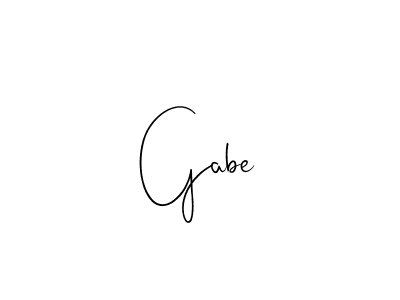 Design your own signature with our free online signature maker. With this signature software, you can create a handwritten (Andilay-7BmLP) signature for name Gabe. Gabe signature style 4 images and pictures png