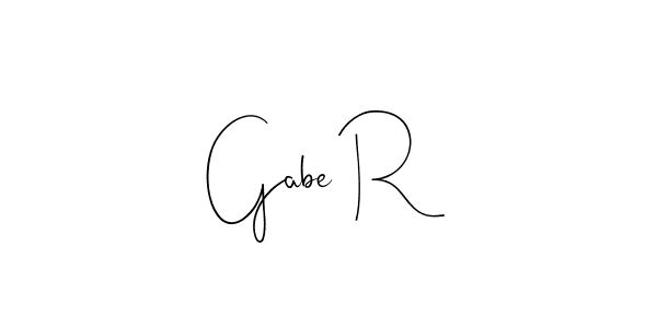 Gabe R stylish signature style. Best Handwritten Sign (Andilay-7BmLP) for my name. Handwritten Signature Collection Ideas for my name Gabe R. Gabe R signature style 4 images and pictures png