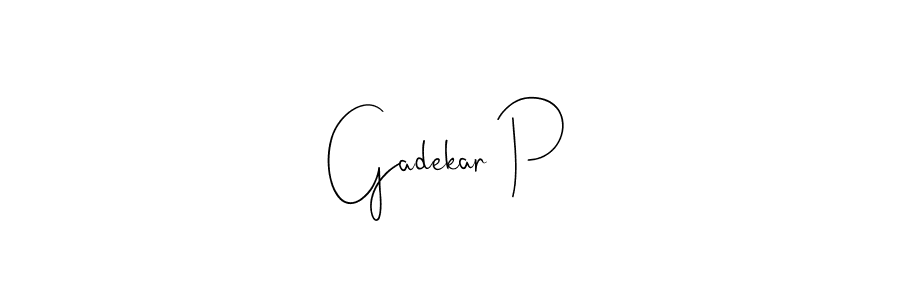 Best and Professional Signature Style for Gadekar P. Andilay-7BmLP Best Signature Style Collection. Gadekar P signature style 4 images and pictures png