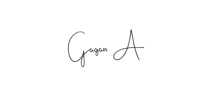 The best way (Andilay-7BmLP) to make a short signature is to pick only two or three words in your name. The name Gagan A include a total of six letters. For converting this name. Gagan A signature style 4 images and pictures png