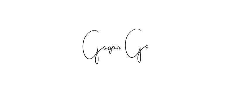 if you are searching for the best signature style for your name Gagan Gs. so please give up your signature search. here we have designed multiple signature styles  using Andilay-7BmLP. Gagan Gs signature style 4 images and pictures png