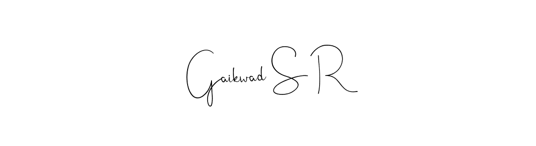 This is the best signature style for the Gaikwad S R name. Also you like these signature font (Andilay-7BmLP). Mix name signature. Gaikwad S R signature style 4 images and pictures png