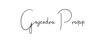A modern signature idea for name Gajendra Pratap using Andilay-7BmLP font. Clean strokes and elegant curves make it stand out instantly. Gajendra Pratap signature style 4 images and pictures png