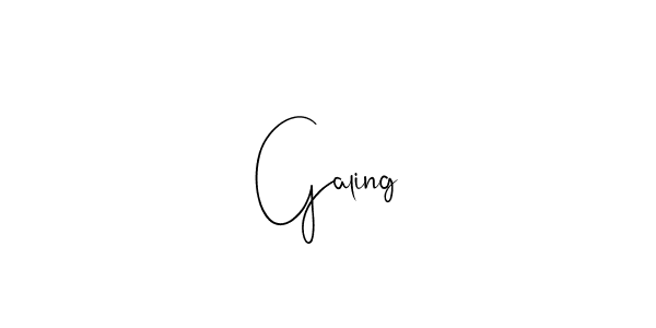 How to Draw Galing signature style? Andilay-7BmLP is a latest design signature styles for name Galing. Galing signature style 4 images and pictures png