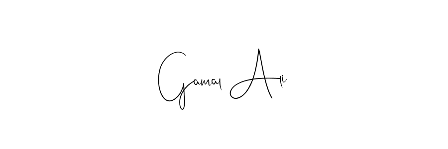 Design your own signature with our free online signature maker. With this signature software, you can create a handwritten (Andilay-7BmLP) signature for name Gamal Ali. Gamal Ali signature style 4 images and pictures png