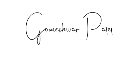 Make a beautiful signature design for name Gameshwar Patel. Use this online signature maker to create a handwritten signature for free. Gameshwar Patel signature style 4 images and pictures png